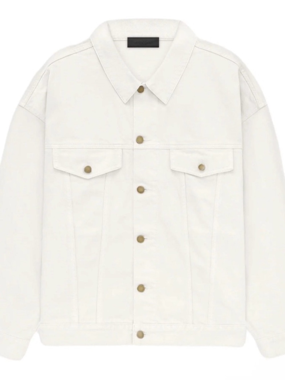 Fear Of God Essentials Denim Jacket “Cloud Dance” Mens Size Medium New With Tags